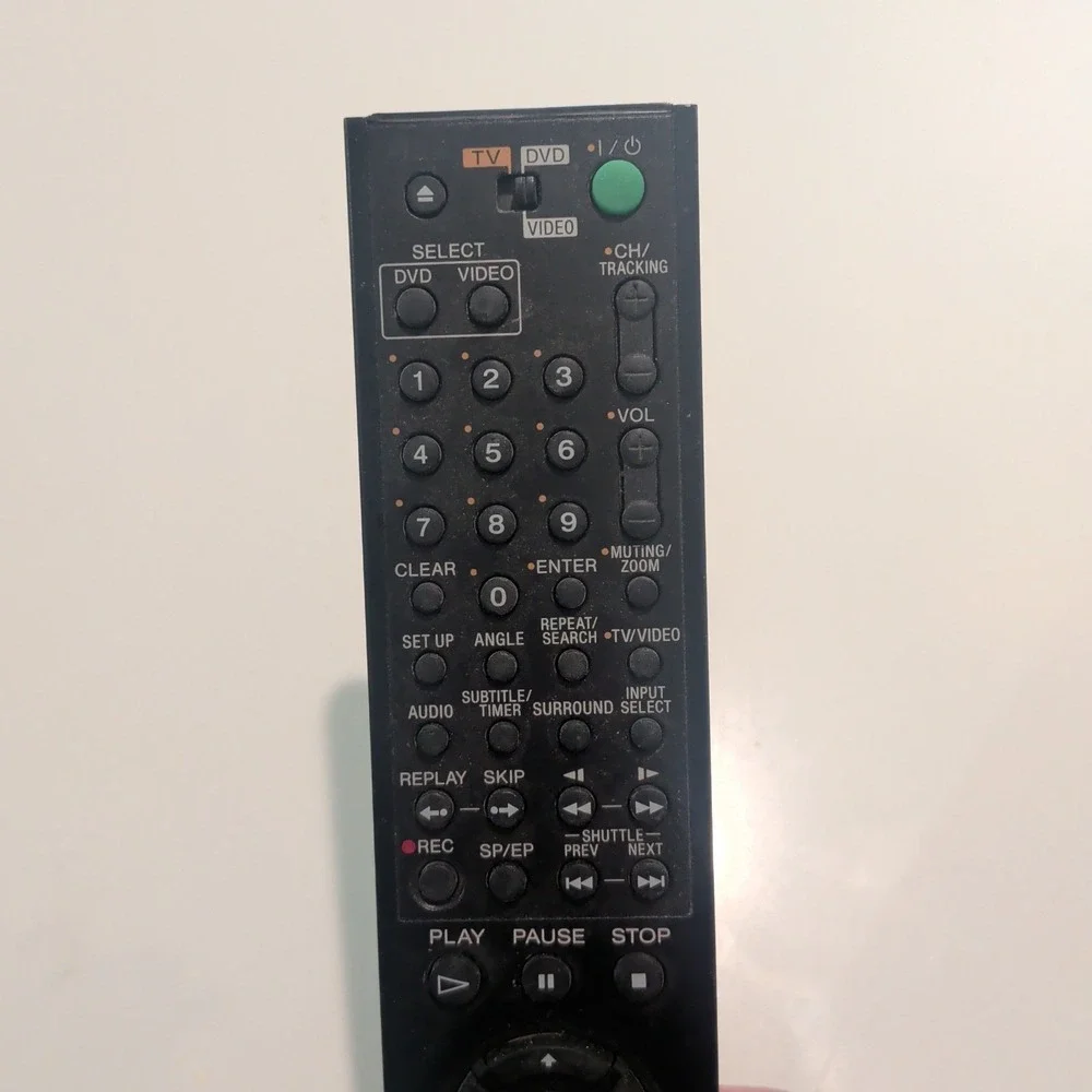 GENUINE SONY RMT-V504A DVD/VCR COMBO REMOTE - SLV-D281P SLV-D380P